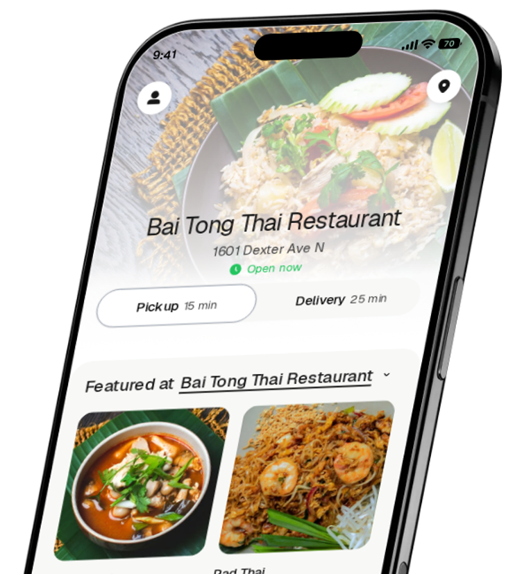 Bai Tong Thai Restaurant app preview