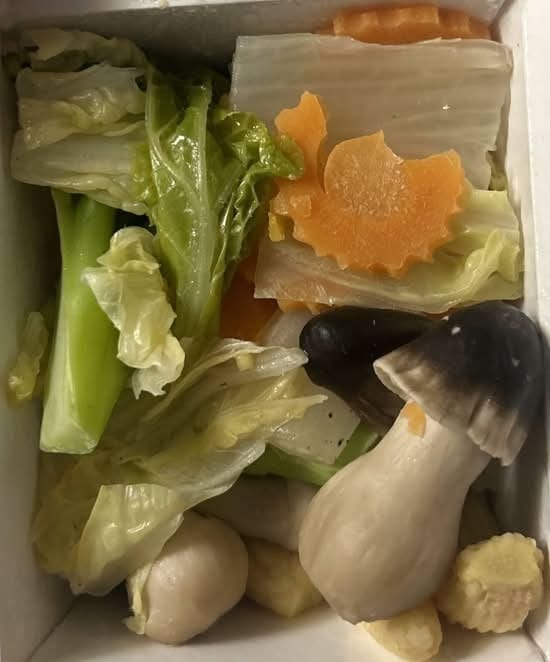 (S) Steamed Vegetables.