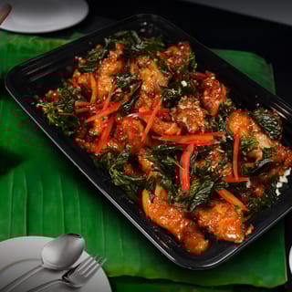 Party Tray - Crispy Garlic Chicken with Jasmine Rice