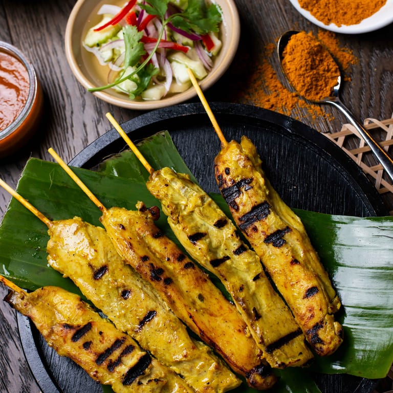 Savor our authentic satay