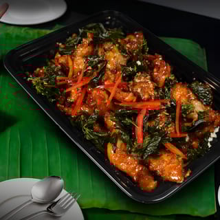 Party Size - Crispy Garlic Chicken with Jasmine Rice