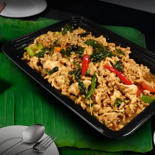 Party Size - Pad Ka Prao with Jasmine Rice