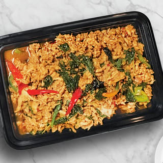 Party Tray - Pad Ka Prao with Jasmine Rice