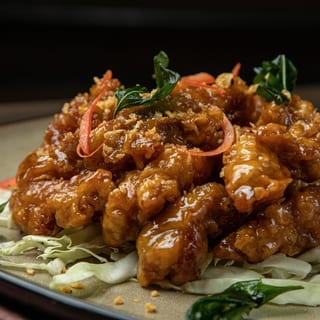 Party Size - Crispy Garlic Chicken with Jasmine Rice